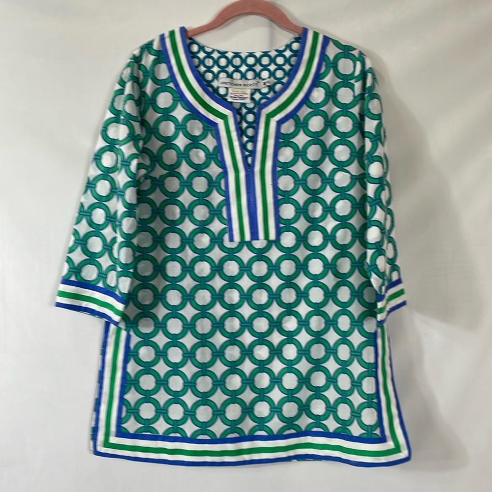 Gretchen Scott Tunic Top M 100% Cotton EUC